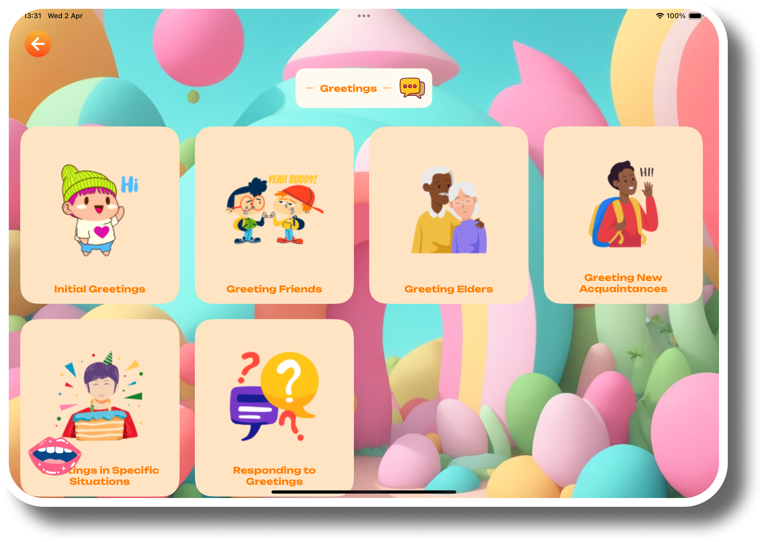 App slide 2